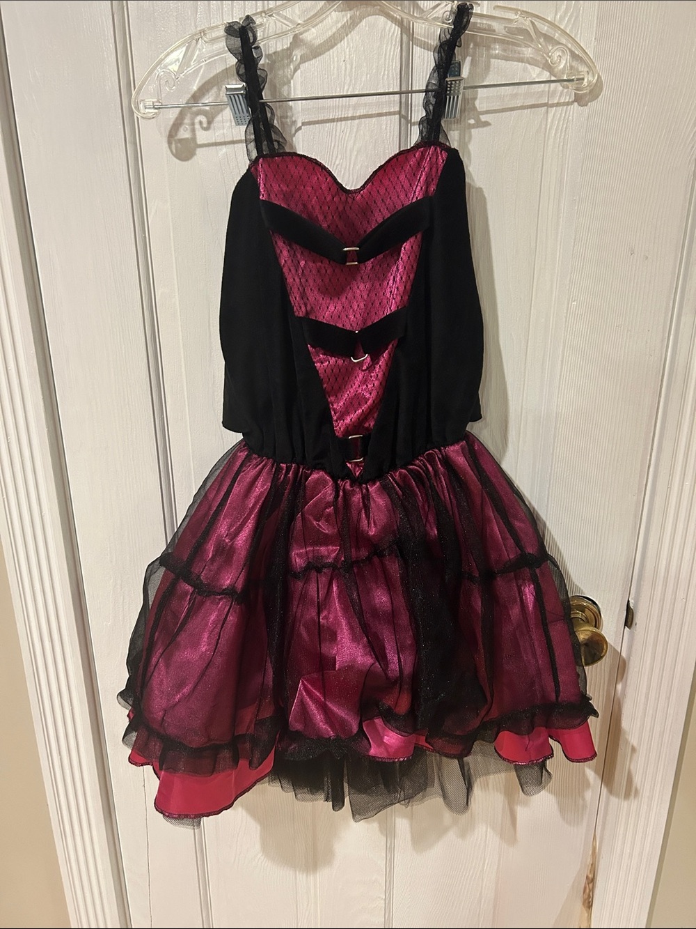 Womens Pink and Black Party Costume Dress